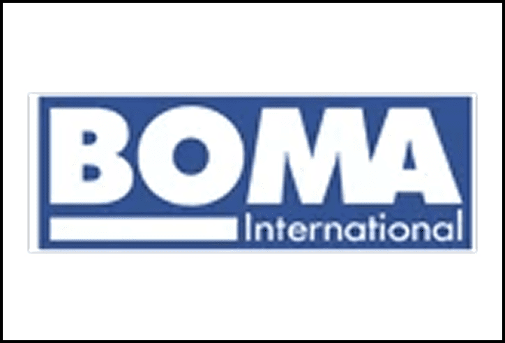BOMA International logo in blue and white.