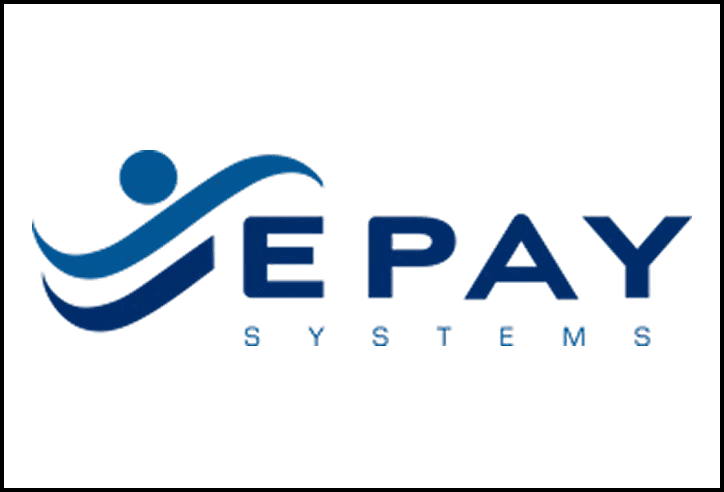EPAY Systems company logo in blue.