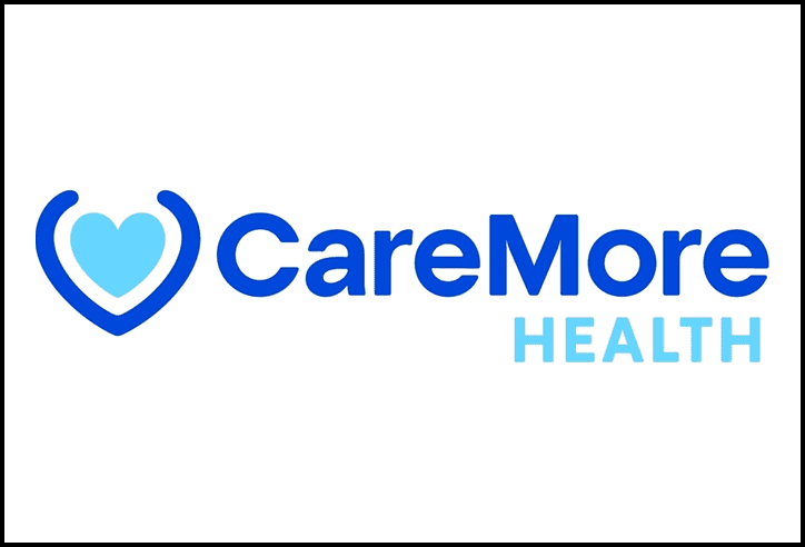 CareMore Health logo with heart icon.