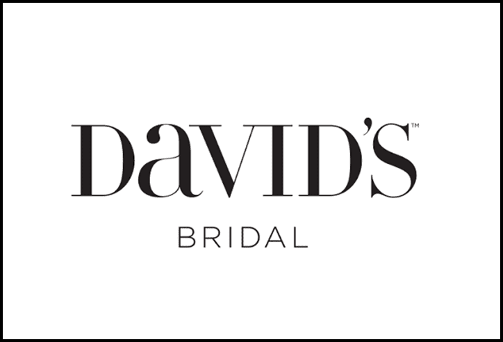 David's Bridal logo in black text.